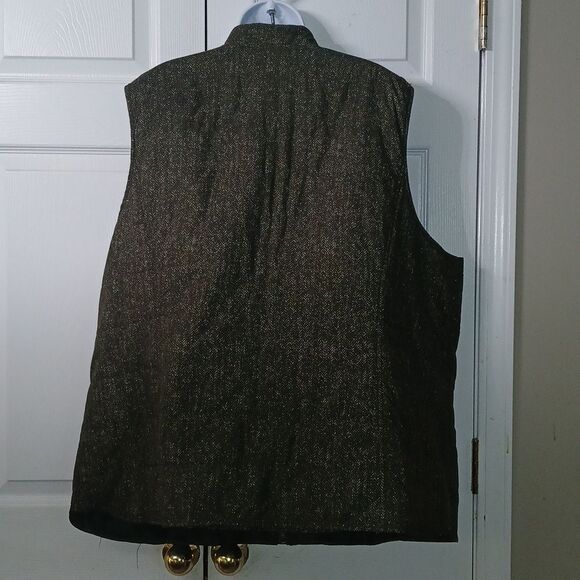 J. Jill  oliver green zipper front  lightweight vest  Sz 4X NWOT - Picture 5 of 6